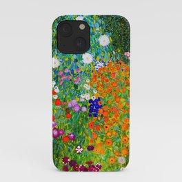 Gustav Klimt “ Farmer's Garden ” iPhone Case