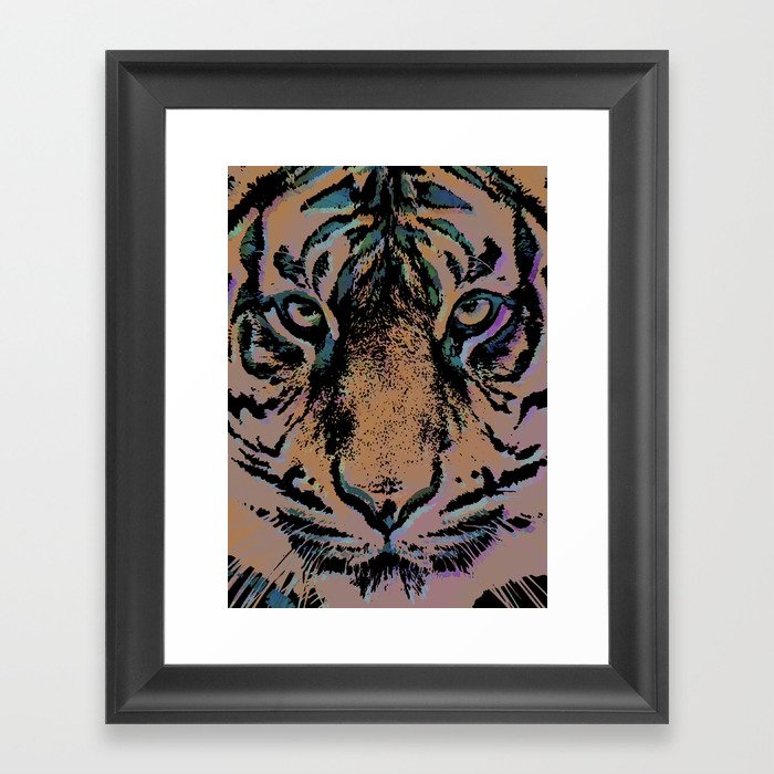 Tiger Bomb Framed Art Print