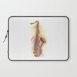 Tenor Saxophone Pen & Ink Drawing Laptop Sleeve