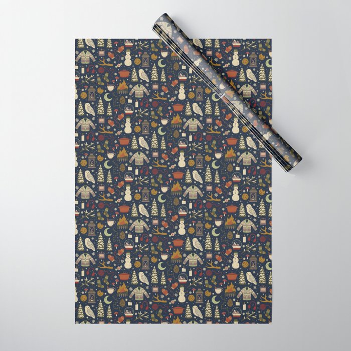Winter Nights Wrapping Paper