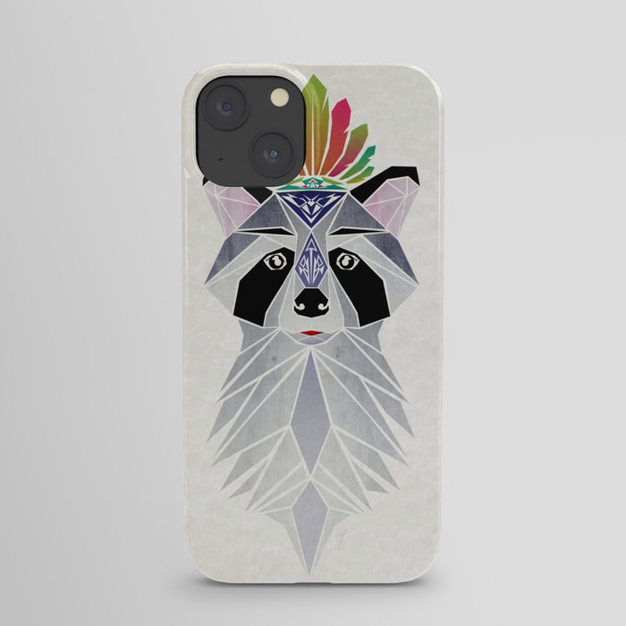 raccoon spirit iPhone Case