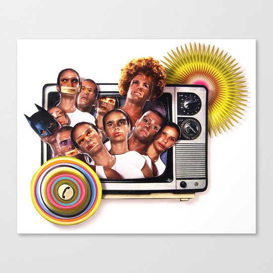 Cannon fodder | Collage Canvas Print
