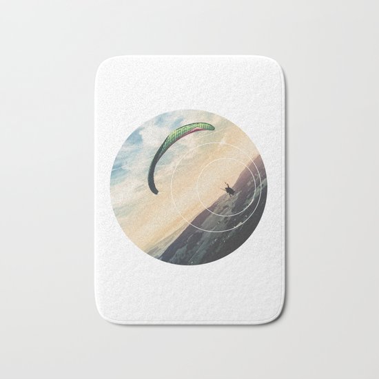 Skydive Gravity - Geometric Photography Bath Mat