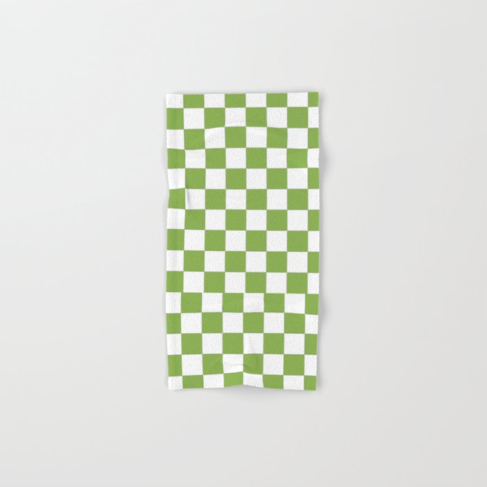 Color of the year 2017  Greenery | Checkerboard Hand & Bath Towel