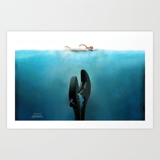 Crescent Jaws Art Print