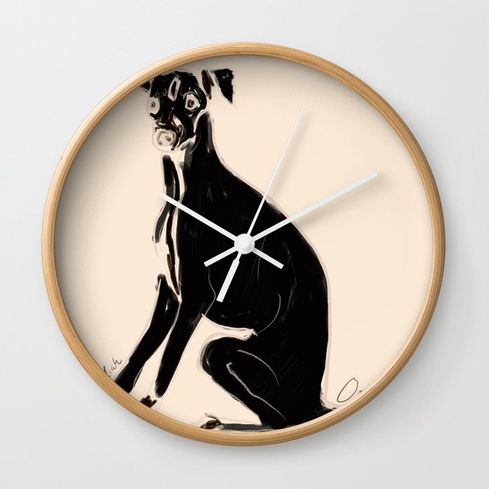 Miah the iggy Wall Clock