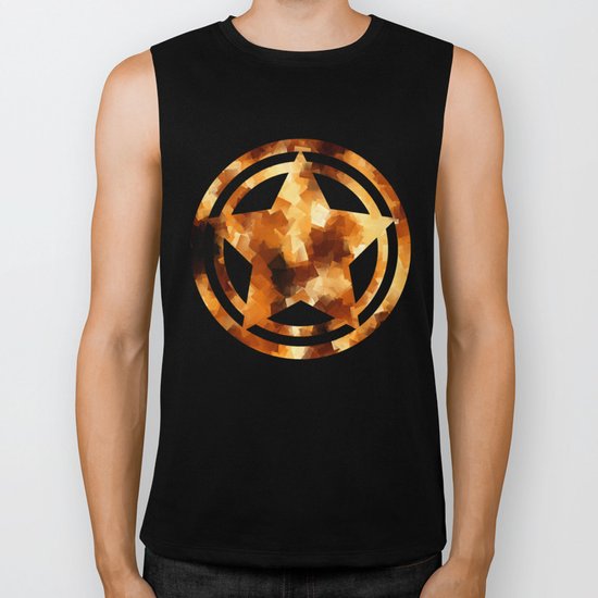 Cubist Fire Biker Tank