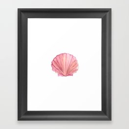 Pink Seashell Framed Art Print