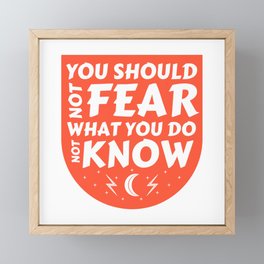 Fear Framed Mini Art Print