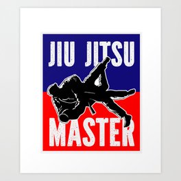 Jiu Jitsu Master Art Print
