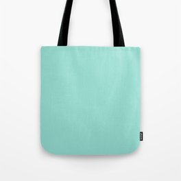 PALE ROBIN EGG solid color. Turquoise soft pastel shade plain pattern  Tote Bag