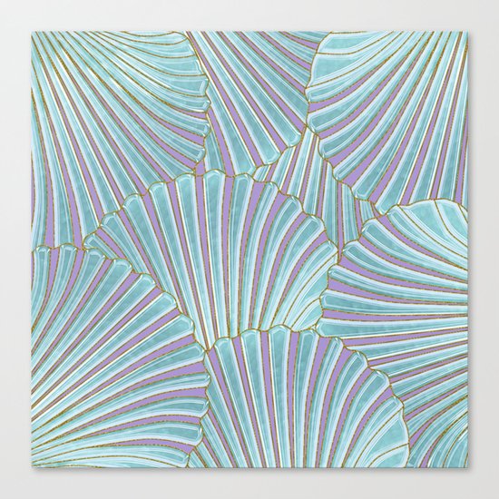 INTO THE DEEP (abstract pattern) Canvas Print