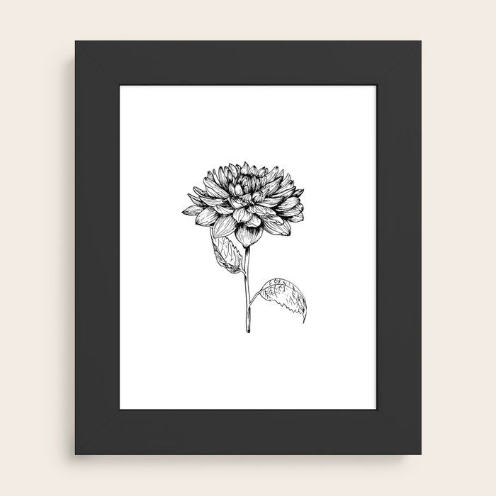 Dahlia flower Art Print by Alinum | Society6