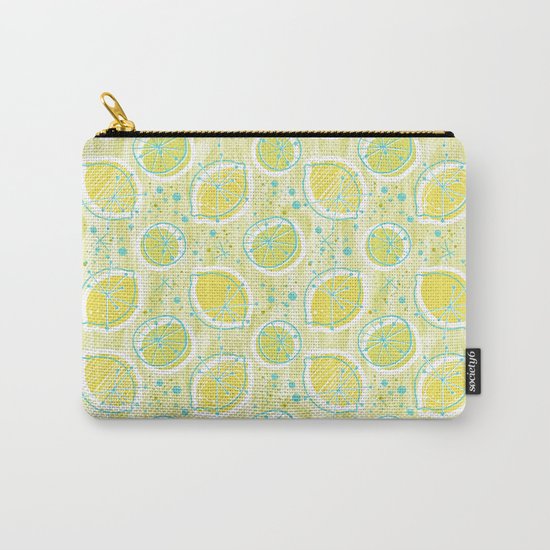 Atomic Lemonade_Green and Cerulean Carry-All Pouch