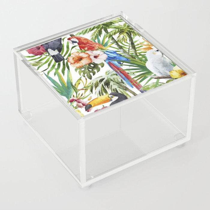 Parrot Pattern Acrylic Box