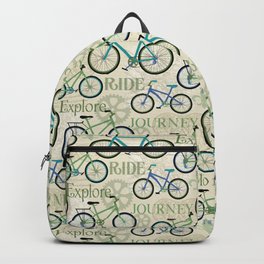 Bicycle Journey Blue Backpack