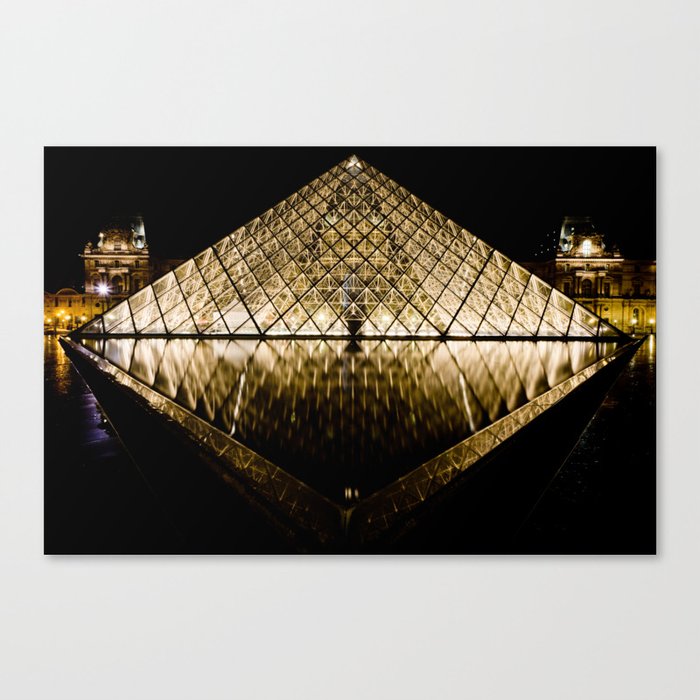 Musee Louvre Pyramid Canvas Print