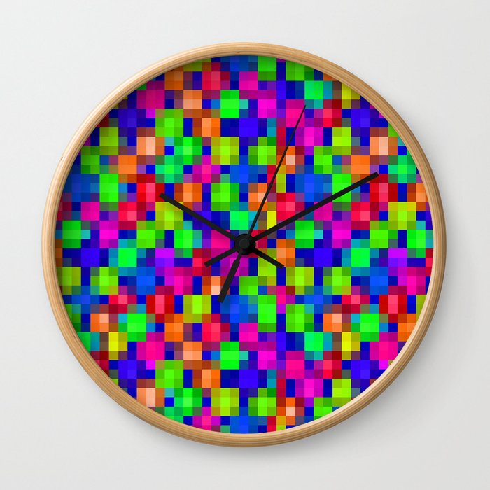 Pixels Wall Clock
