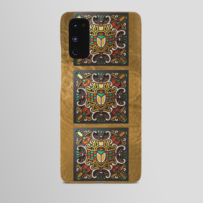 Egyptian Mandala - Wood Cut Android Case