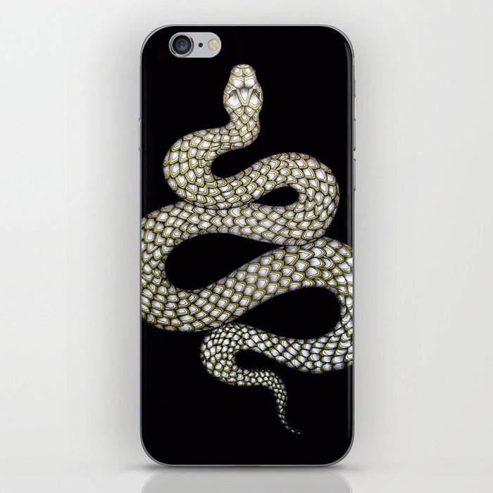 Snake's Charm in Black iPhone Skin