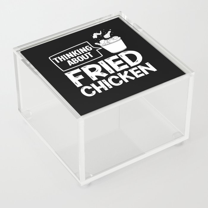 Fried Chicken Wing Recipe Strips Fingers Acrylic Box