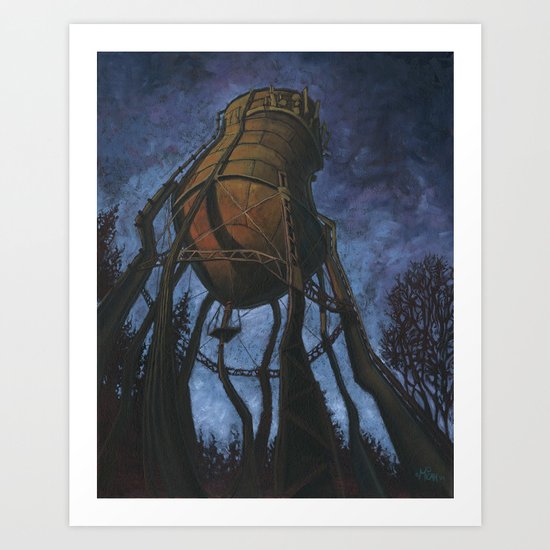 Prescott Water Tower Art Print