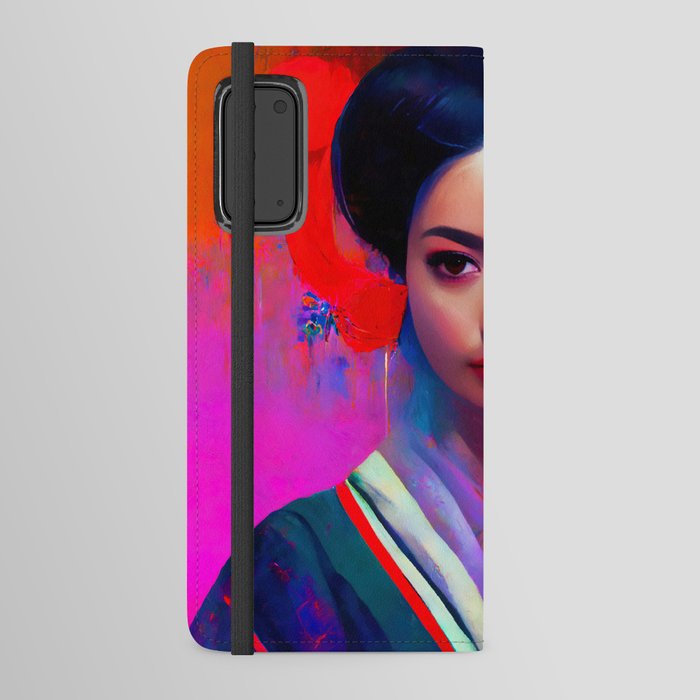 Geisha, Portrait Android Wallet Case
