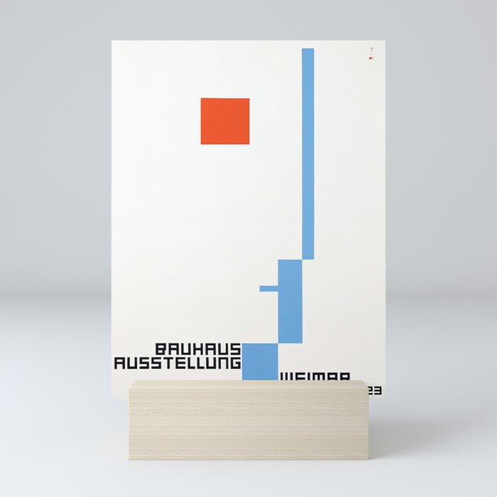 Bauhaus Poster Ausstellung Weimar White Mini Art Print