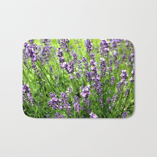 Lavender Plant Bath Mat
