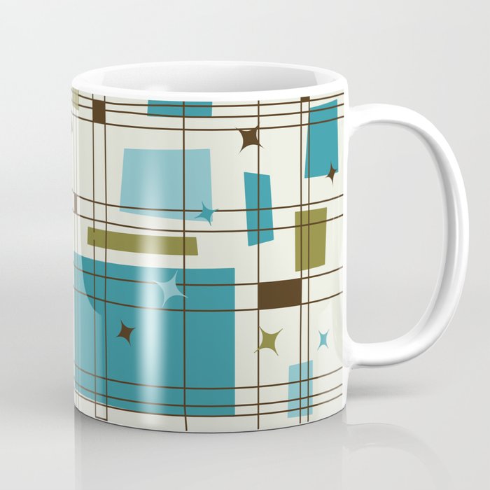 Mid-Century Modern (teal) Coffee Mug