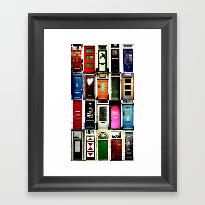 Doors Of Amsterdam Framed Art Print By Ginte Society6