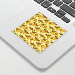 Yellow Mushrooms Sticker