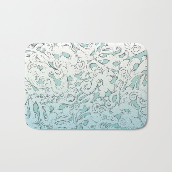 Entangled Clouds Bath Mat