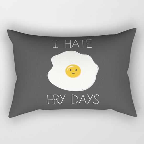 I Hate Fry-Days Rectangular Pillow