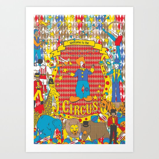 Welcome to the Circus Art Print