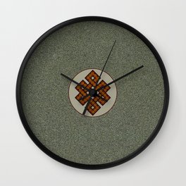 The Endless Knot II Wall Clock | Endlessknot, Digital, Abstract, Buddhism, Karma, Infinityloop, Geometric, Tibet, Concept, Green 