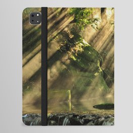 Brazil Photography - Beautiful Small Waterfall In The Middle Of The Forest iPad Folio Case