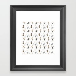 Cute rabbit  Framed Art Print