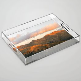 Alpine Sunrise Panorama Acrylic Tray