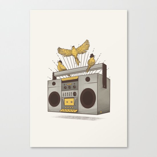 Three little birds Canvas Print