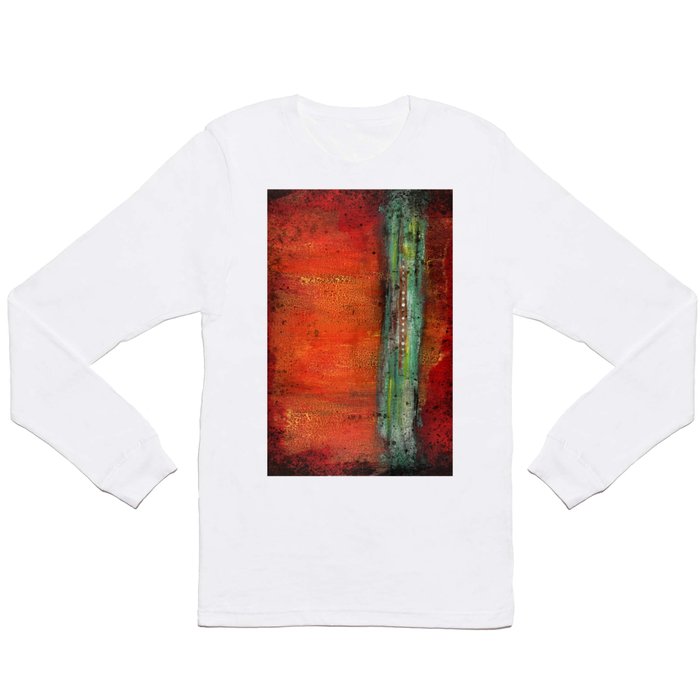 Abstract Copper Long Sleeve T Shirt