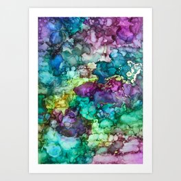 Multicolor Marble Pattern Art Print