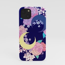 Floral Moon iPhone Case
