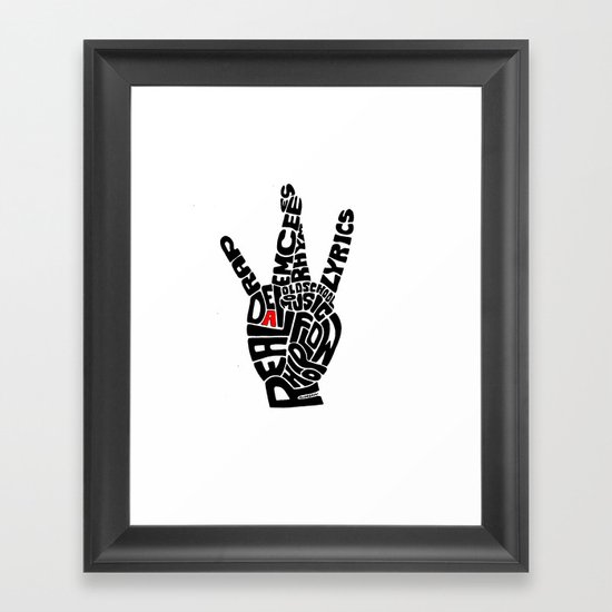 Real D Framed Art Print