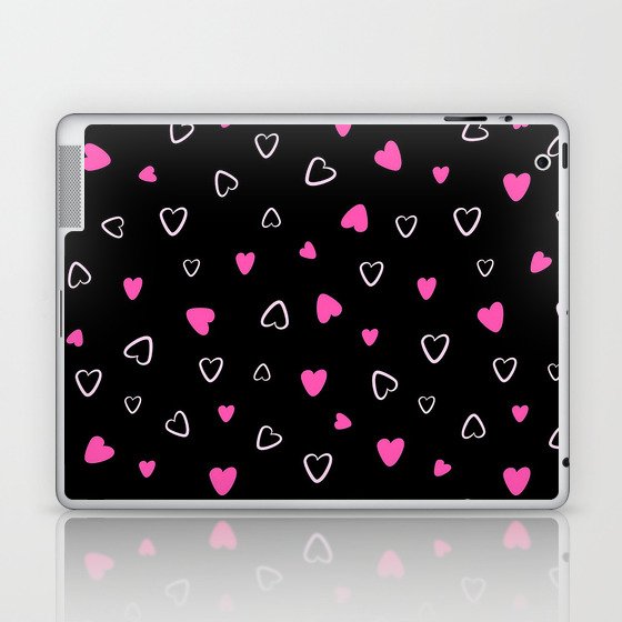 Pink Valentines Love Heart Collection Laptop & iPad Skin