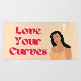 Love Your Curves | Self-Love Beach Towel