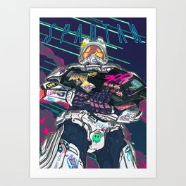 Pop Spartan Tribute Art Print