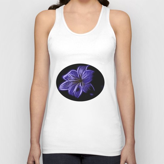 A luminescent flower Unisex Tank Top