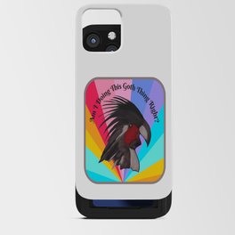 Goth Parrot iPhone Card Case