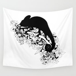 Tropical Chameleon Wall Tapestry